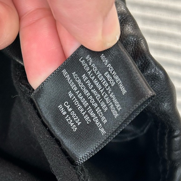 Design Lab High Waist Faux Leather Leggings - Picture 10 of 14